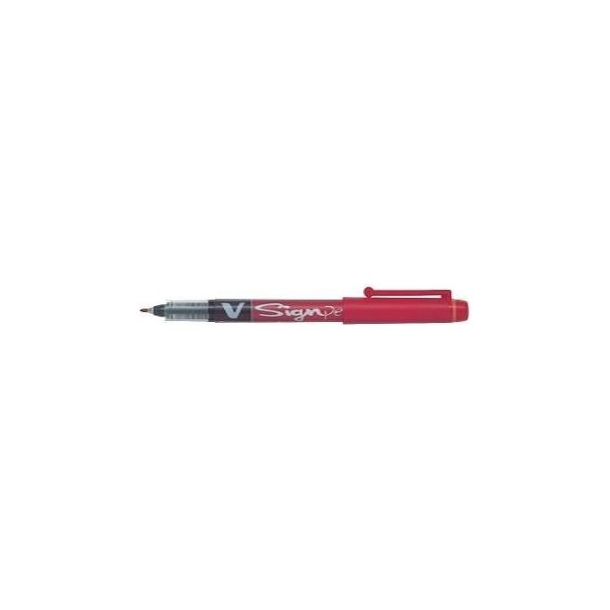 Pilot 001502 V Signpen Pennarello Punta in Fibra 2 mm Tratto 0,6 mm colore Rosso