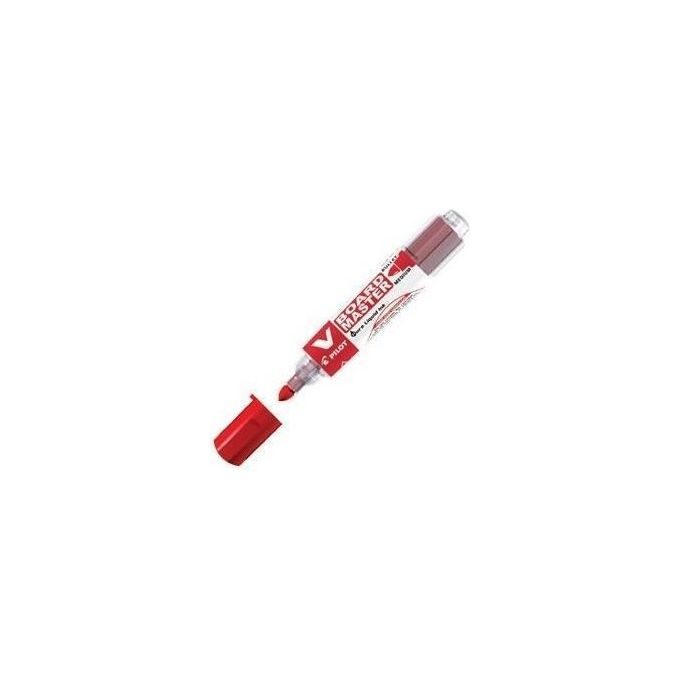 Pilot 045101102 V-Board Master Pennarello per Lavagna Bianca Punta Tonda 6 mm Ricaricabile Begreen 10 pezzi colore Rosso