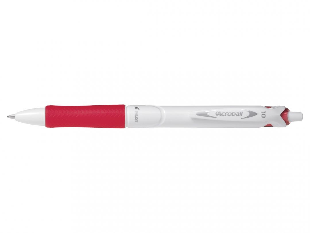 Pilot Acroball Pure White Rosso Pilot Acroball Pure White Rosso