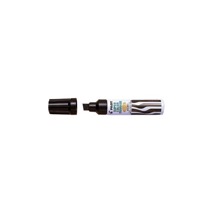 PILOT SCA-6600 Marcatore Permanente Punta a Scalpello 12 Pezzi in Metallo Ricaricabile con Inchiostro a Base di Alcool Senza Xilene colore Nero