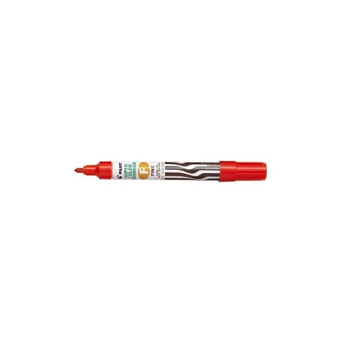 PILOT SCA-F-R Pennarello Indelebile Punta Tonda 4 mm Tratto 1 mm Fusto in Metallo Ricaricabile colore Rosso