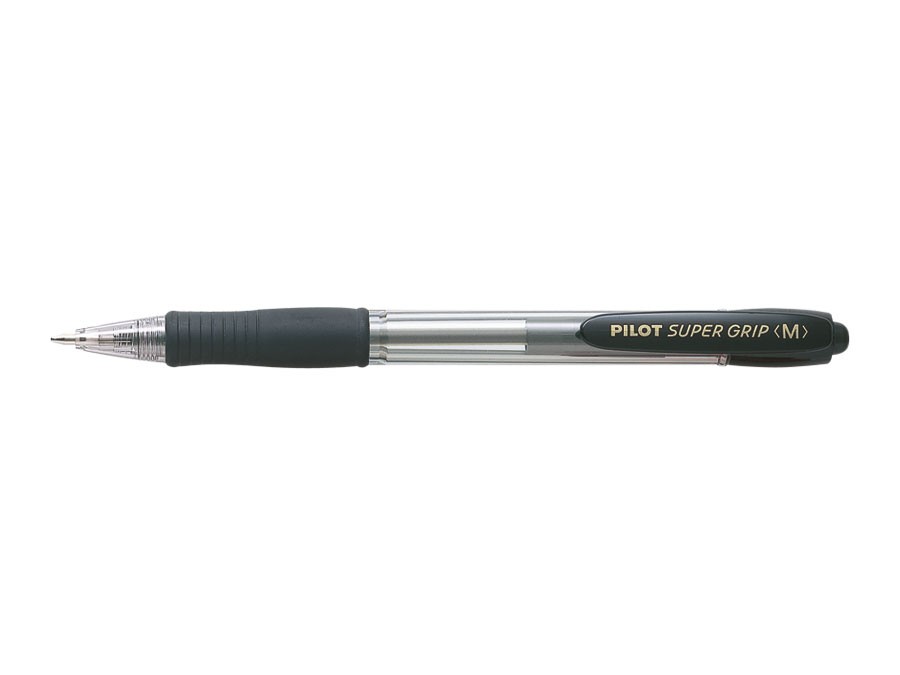 Pilot Super Grip Medium Nero Penna a sfera retrattile a clip Medio 1 pz Pilot Super Grip Medium Nero Penna a sfera retrattile a clip Medio 1 pz