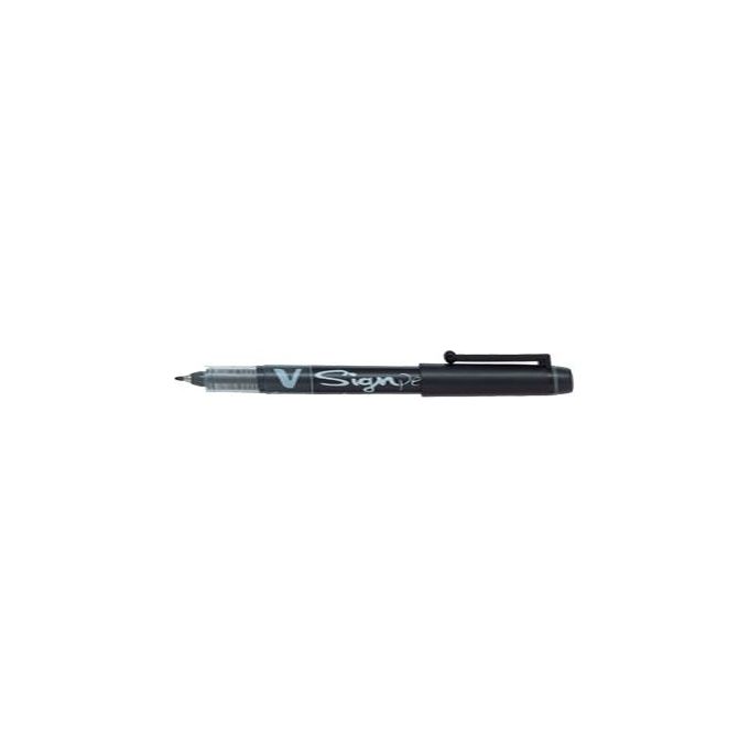 Pilot SW-VSP V Sign Pen Pennarello Punta in Fibra 2 mm Tratto 0,6 mm confezione 12 pezzi colore Nero