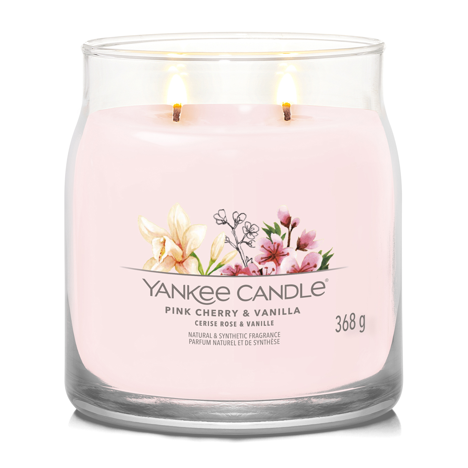 Pink Cherry Vanilla, candela in giara media Yankee Candle