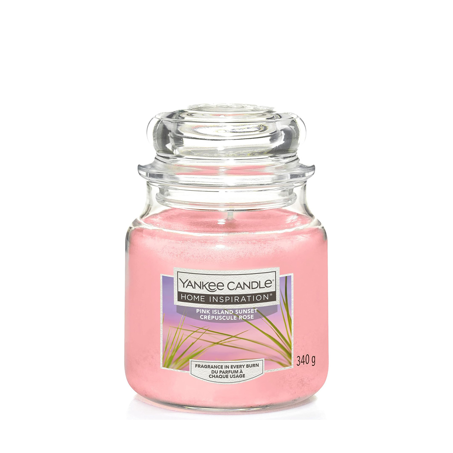 Pink Island Sunset, candela in giara piccola Yankee Candle
