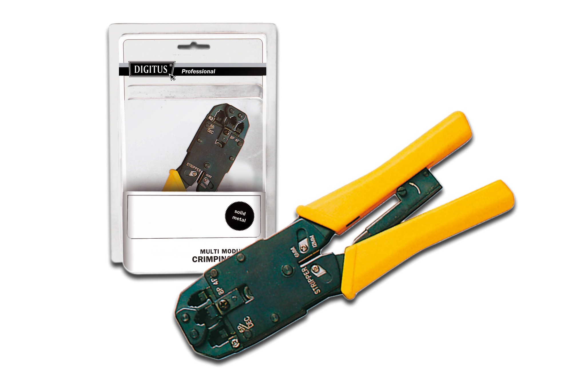 Pinza Universale Per Crimpare Connettori 468 Poli Rj11 Rj12 Rj45