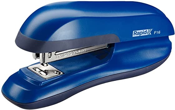 Pinzatrice da tavolo Rapid F16 - Fino a 30 fogli - Apertura chiusura e pinzatura dei chiodi - Colore blu Pinzatrice da tavolo Rapid F16 - Fino a 30 fogli - Apertura chiusura e pinzatura dei chiodi - Colore blu
