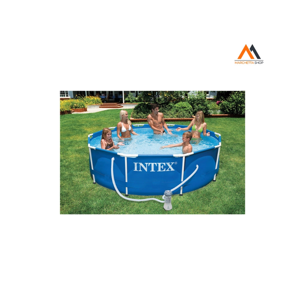 PISCINA CON TELAIO 'LINEA FRAME' cm 305 x 76 - 4485lt pompa PISCINA CON TELAIO 'LINEA FRAME' cm 305 x 76 - 4485lt pompa