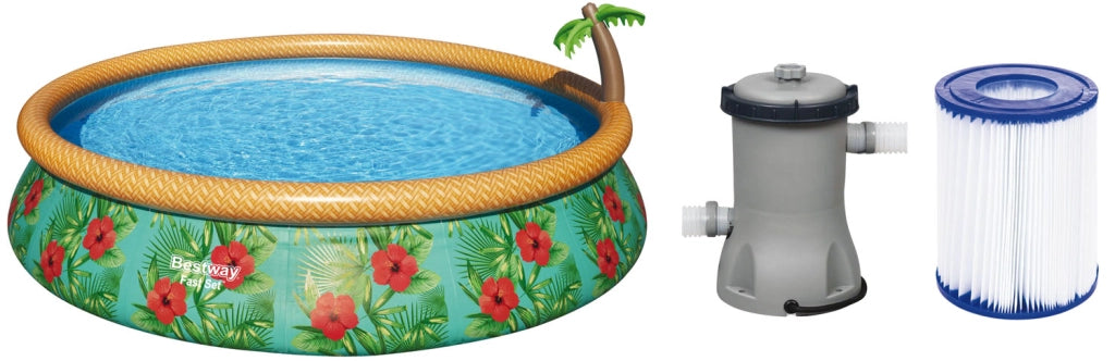 PISCINA GONFIABILE TONDA PALMS 457 X H84 CM PISCINA GONFIABILE TONDA PALMS 457 X H84 CM