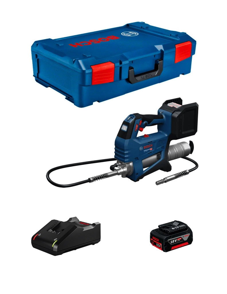 Pistola per grasso BOSCH GFP 18V-10 (1 x 4,0 Ah + GAL18V-40 + L-Boxx XL)