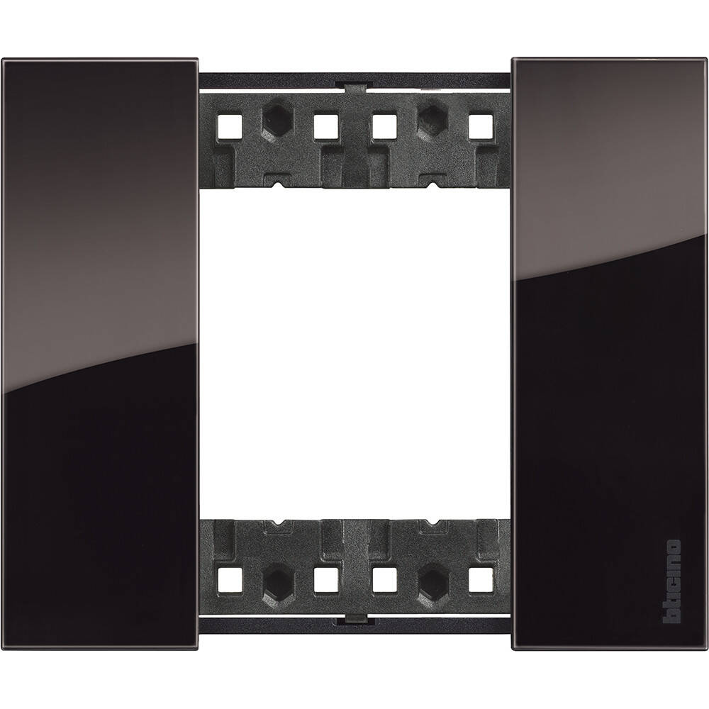 Placca Bticino Living Now 2 Moduli Colore Notte Ka4802dg