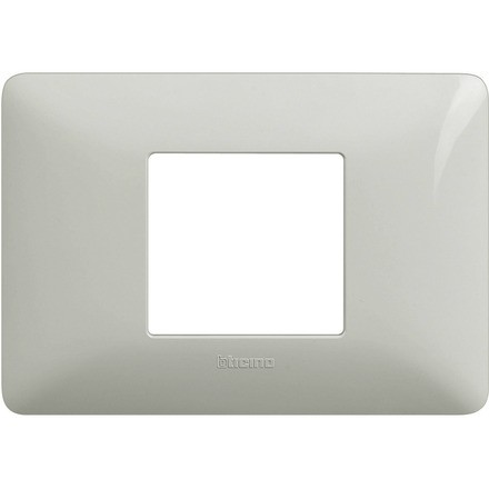Placca Bticino Matix 2 Moduli Centrati Bianco Am4819bbn