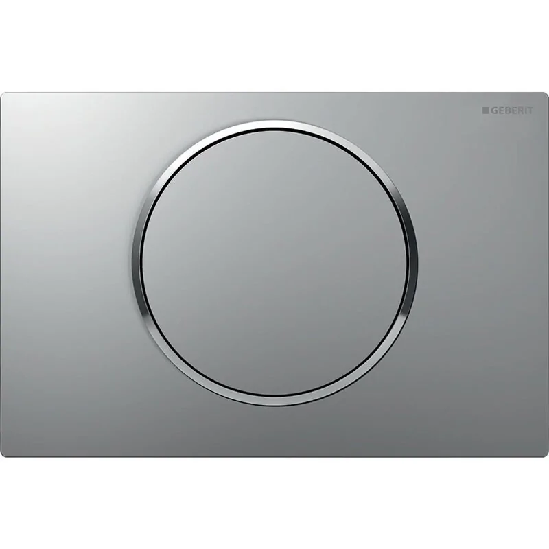 Placca Geberit Sigma10 Round Cromato Opaco / Cromato Lucido 115.758.jq.5 Cromato Lucido