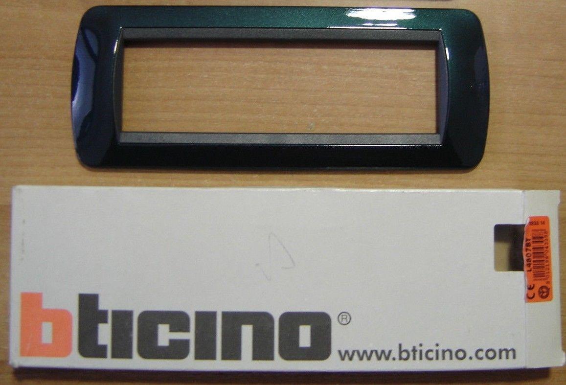 Placca Living 7 Moduli Coloreblu Metallic L4807bt - Bticino