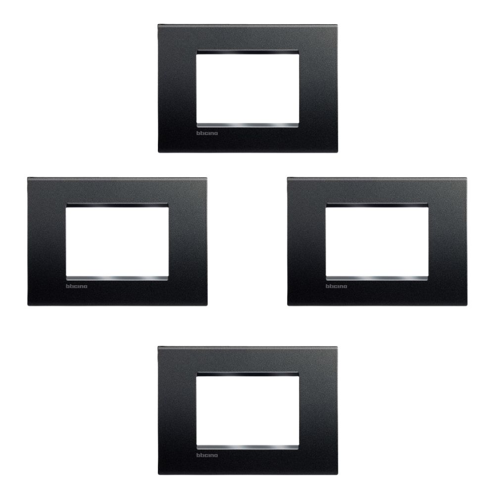 Placca Pezzi 4 Living Light Tecnopolimero Lna4803ar Antracite