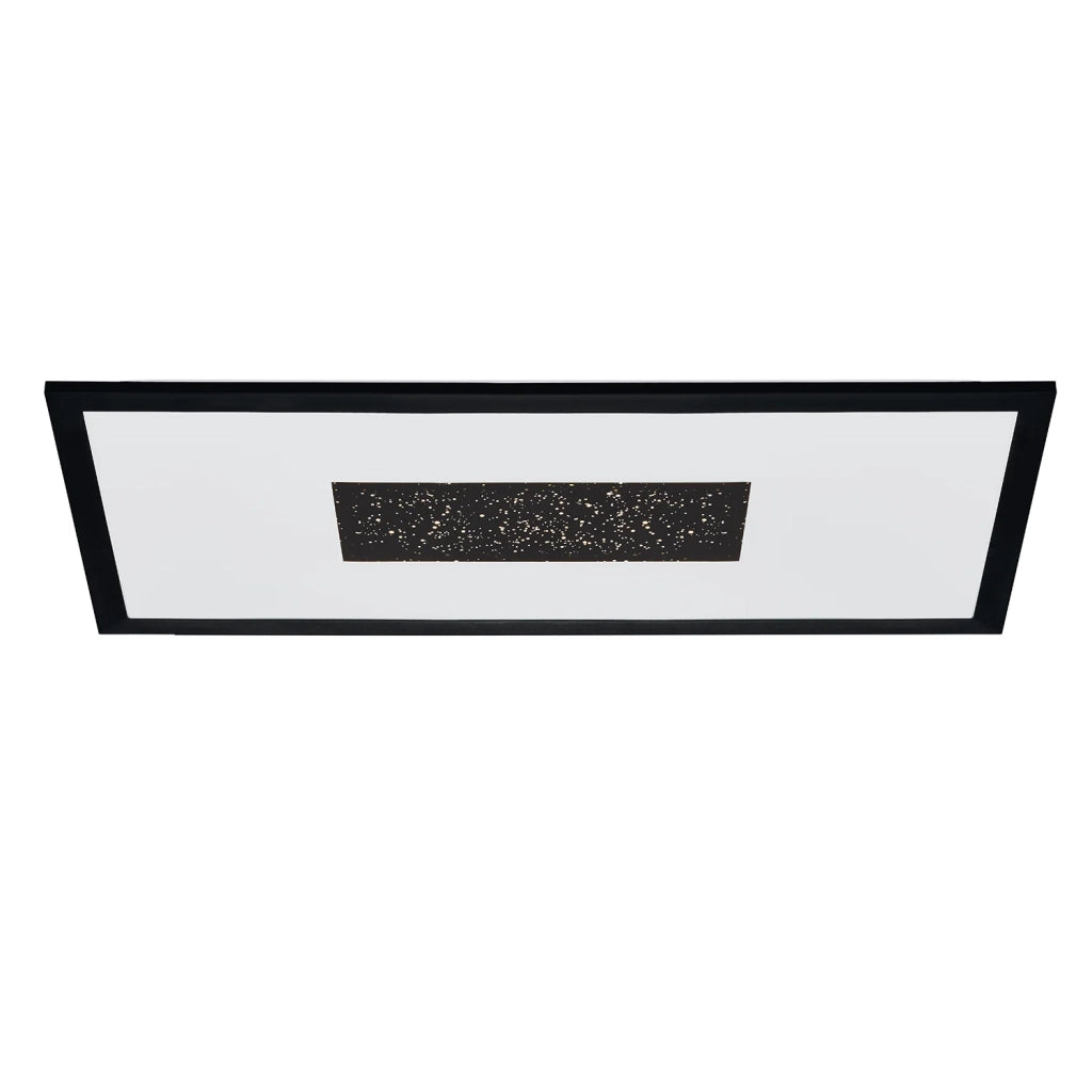 Plafoniera Contemporanea Marmorata Alluminio Nero Luce Led Integrato 17W