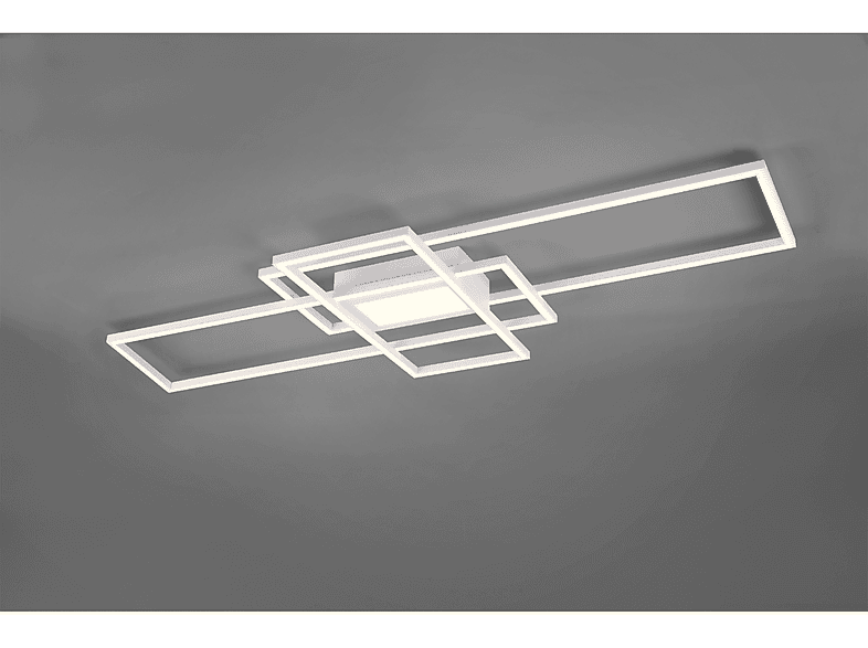 Plafoniera Led TRIO IRVINE lampada da soffitto LED integrata per illuminazione casa, design moderno, luce regolabile, Bianco