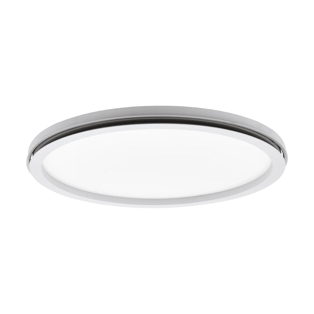 Plafoniera Minimal Lazaras Alluminio Bianco Luce Led Integrato 22W