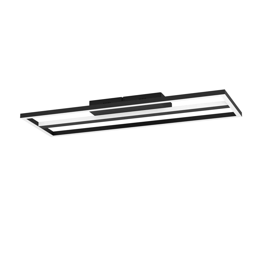 Plafoniera Moderna Calagrano-Z Alluminio Nero Luce Led Integrato 21W Ip20
