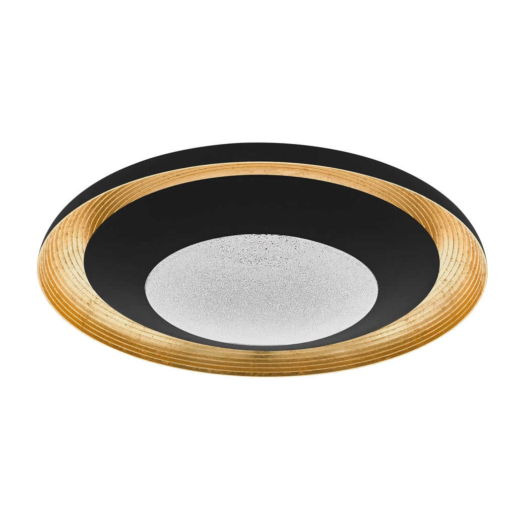 Plafoniera Moderna Canicosa 2 Policarbonato Nero 3 Luci Led Integrato 4,5W