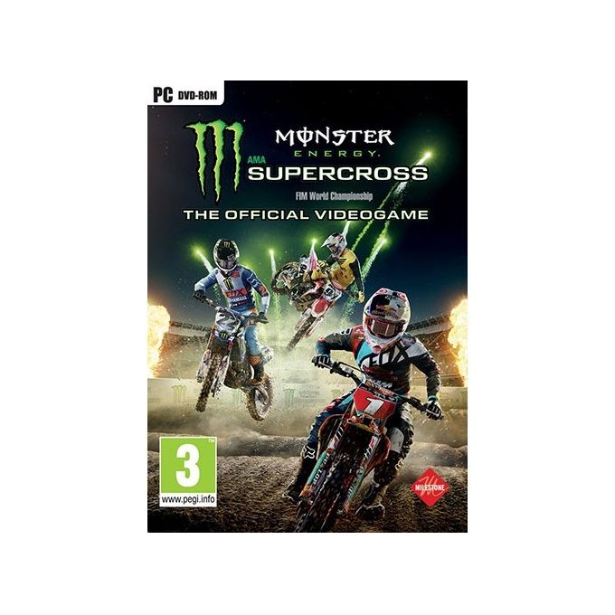 PLAION 1025858 Monster Energy Supercross PC Standard Inglese colore Nero PLAION 1025858 Monster Energy Supercross PC Standard Inglese colore Nero