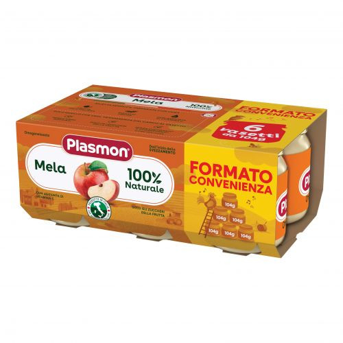 Plasmon Omog Mela 104gx6pezzi