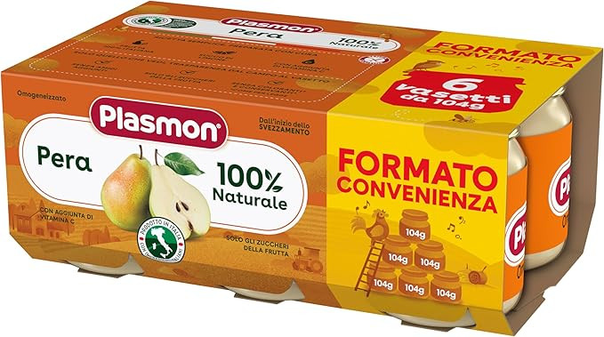 Plasmon Omog Pera 104gx6pezzi