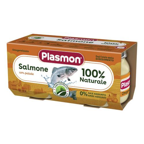 Plasmon omog salmo/verd 80gx2p