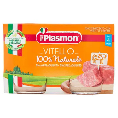 Plasmon Omog Vitello 120gx2pezzi