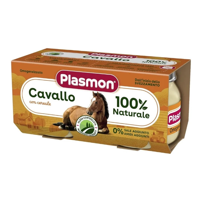 Plasmon Omogeneizzato Di Carne Di Cavallo 2x80 g +6m