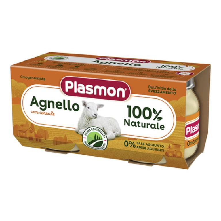 Plasmon Omogenizzato Agnello 2 vasetti da 120g