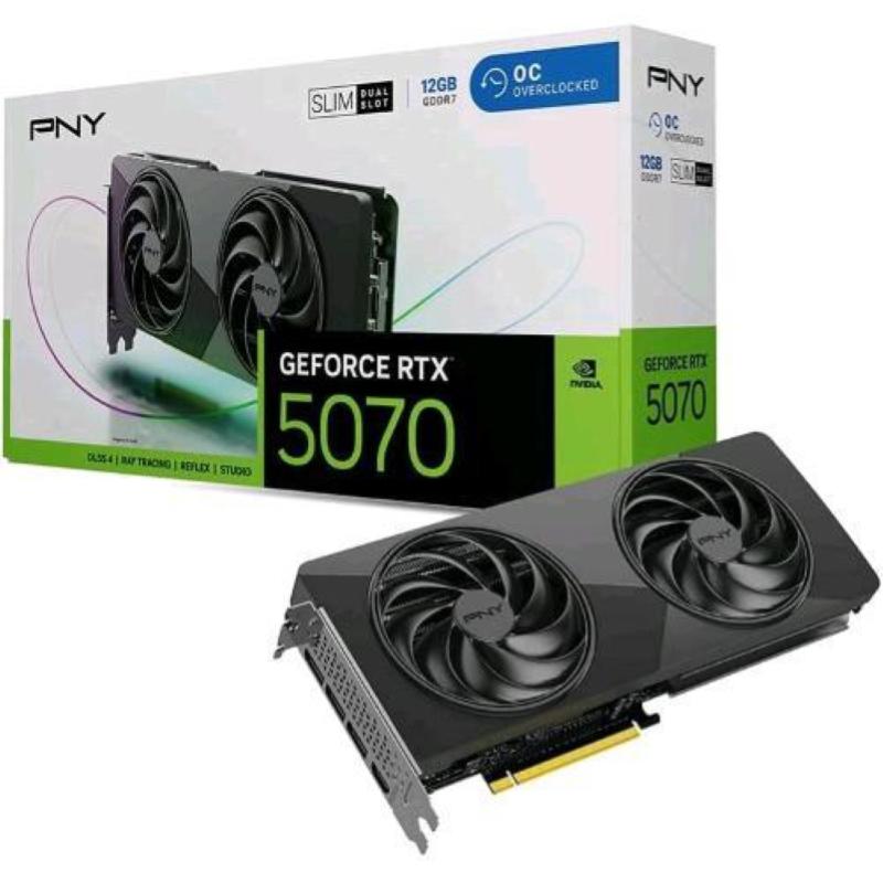 Pny geforce rtx 5070 slim oc 12gb gddr7 dlss4 1*hdmi/3*displayport pci ex 5.0 16x Pny geforce rtx 5070 slim oc 12gb gddr7 dlss4 1*hdmi/3*displayport pci ex 5.0 16x