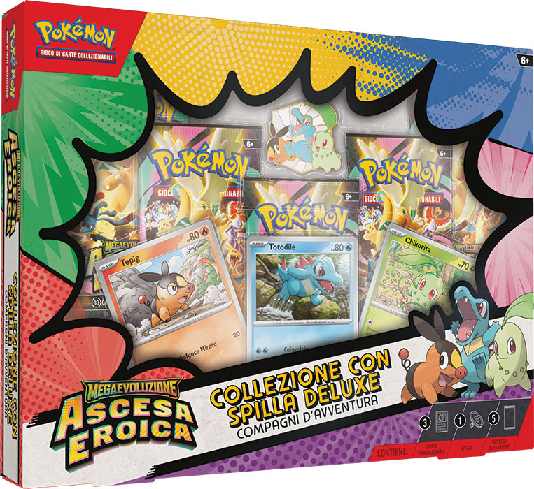 Pokemon ITA MEGAEVO Ascesa Eroica Collezione Spilla Deluxe Pk10301-i