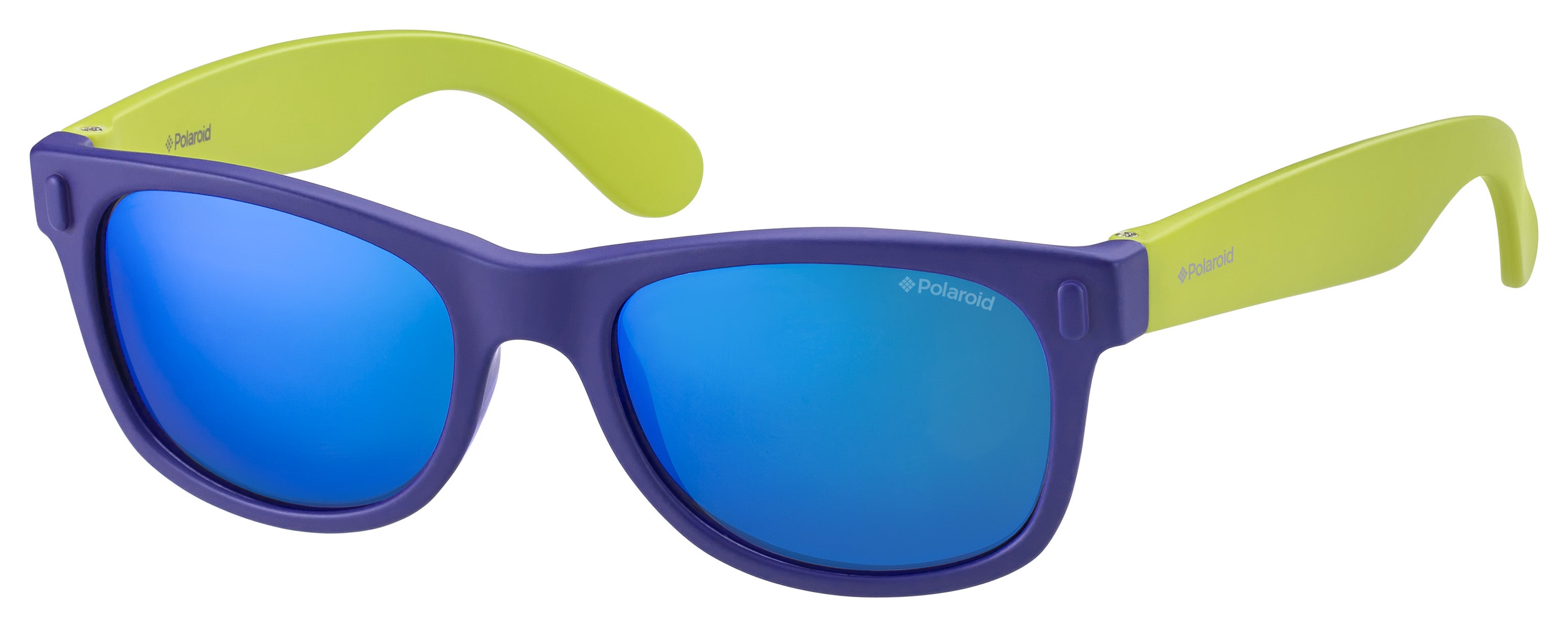 Polaroid Bambino Polaroid P0115 UDF/JY Occhiali da sole bambino Plastica Blu Blu Squadrata Normale