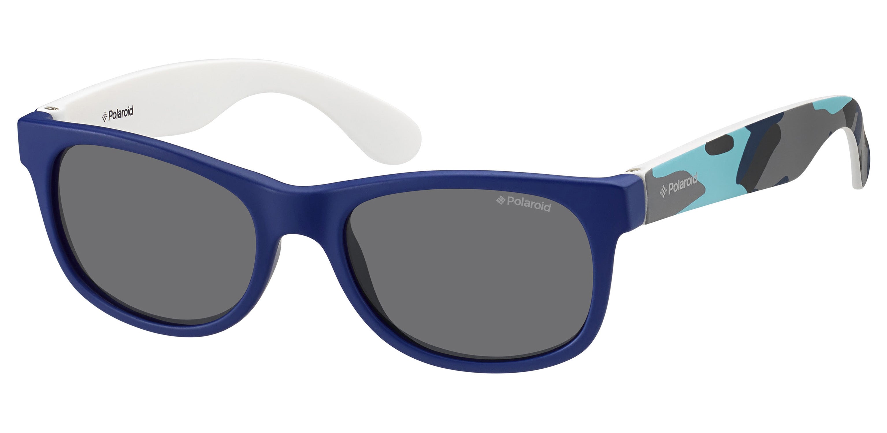 Polaroid Bambino Polaroid P0300 T6D/Y2 Occhiali da sole bambino Plastica Blu Squadrata Polarizzata