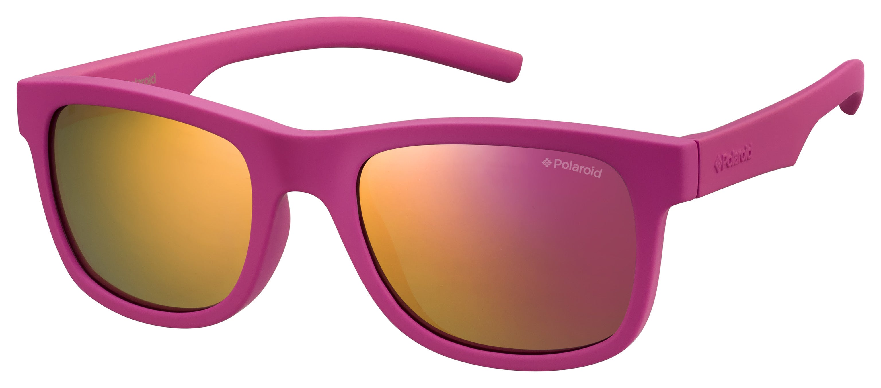 Polaroid Bambino Polaroid PLD 8020/S CYQ/AI Occhiali da sole bambino Plastica Rosa Squadrata Polarizzata