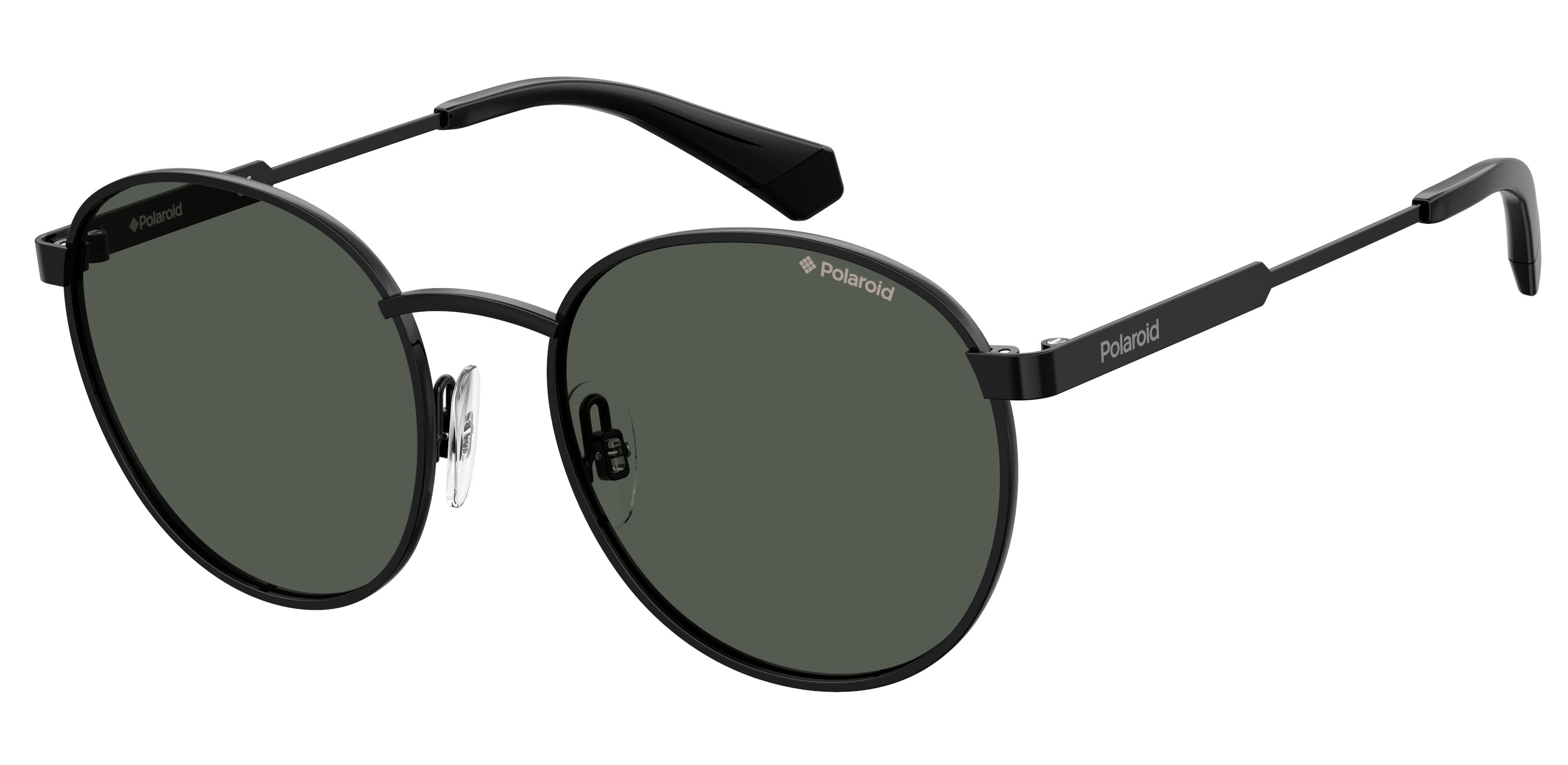 Polaroid Bambino Polaroid PLD 8039/S 807/M9 Occhiali da sole bambino Metallo Nero Grigio Pantos Polarizzata