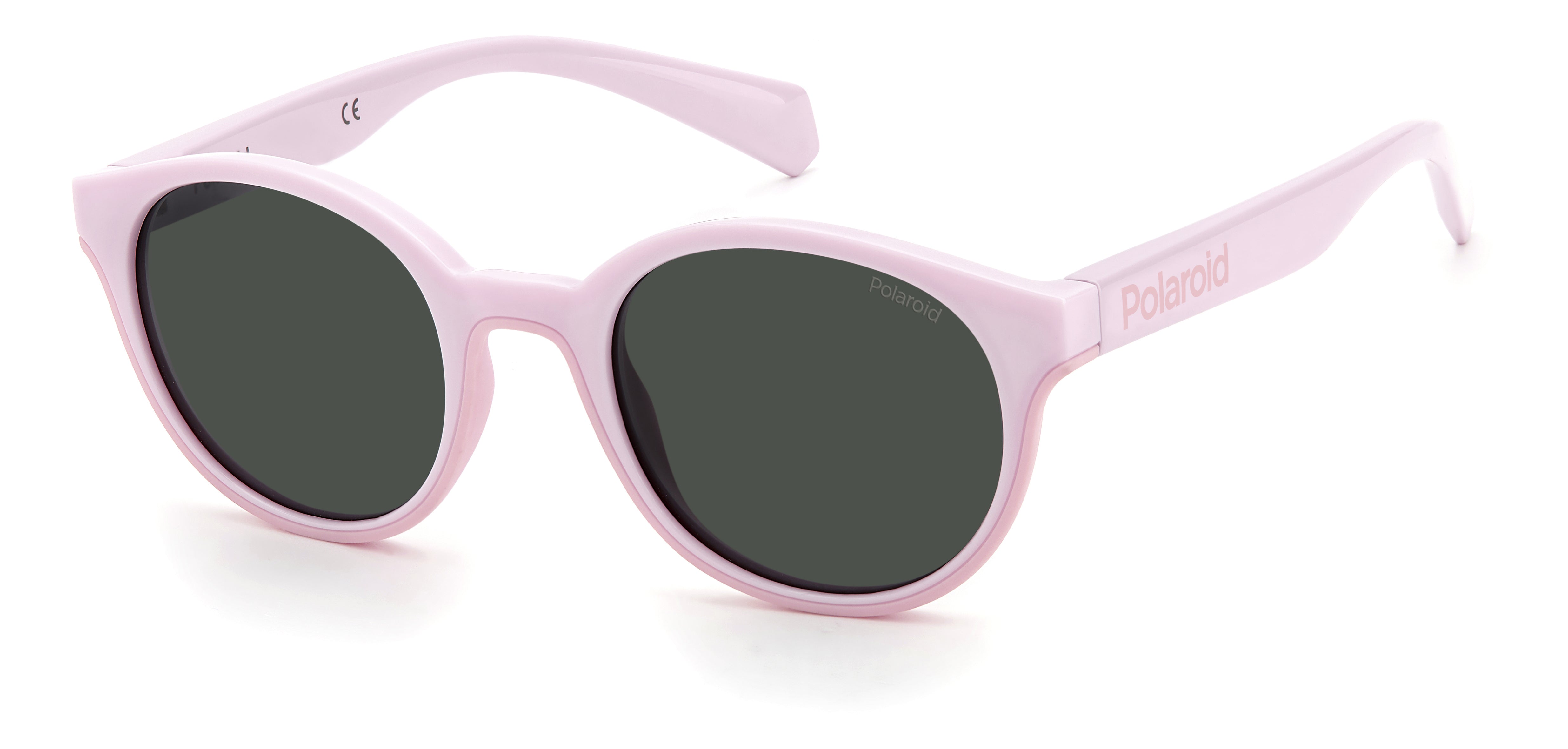 Polaroid Bambino Polaroid PLD 8040/S 35J/M9 Occhiali da sole bambino Plastica Rosa Grigio Rotonda