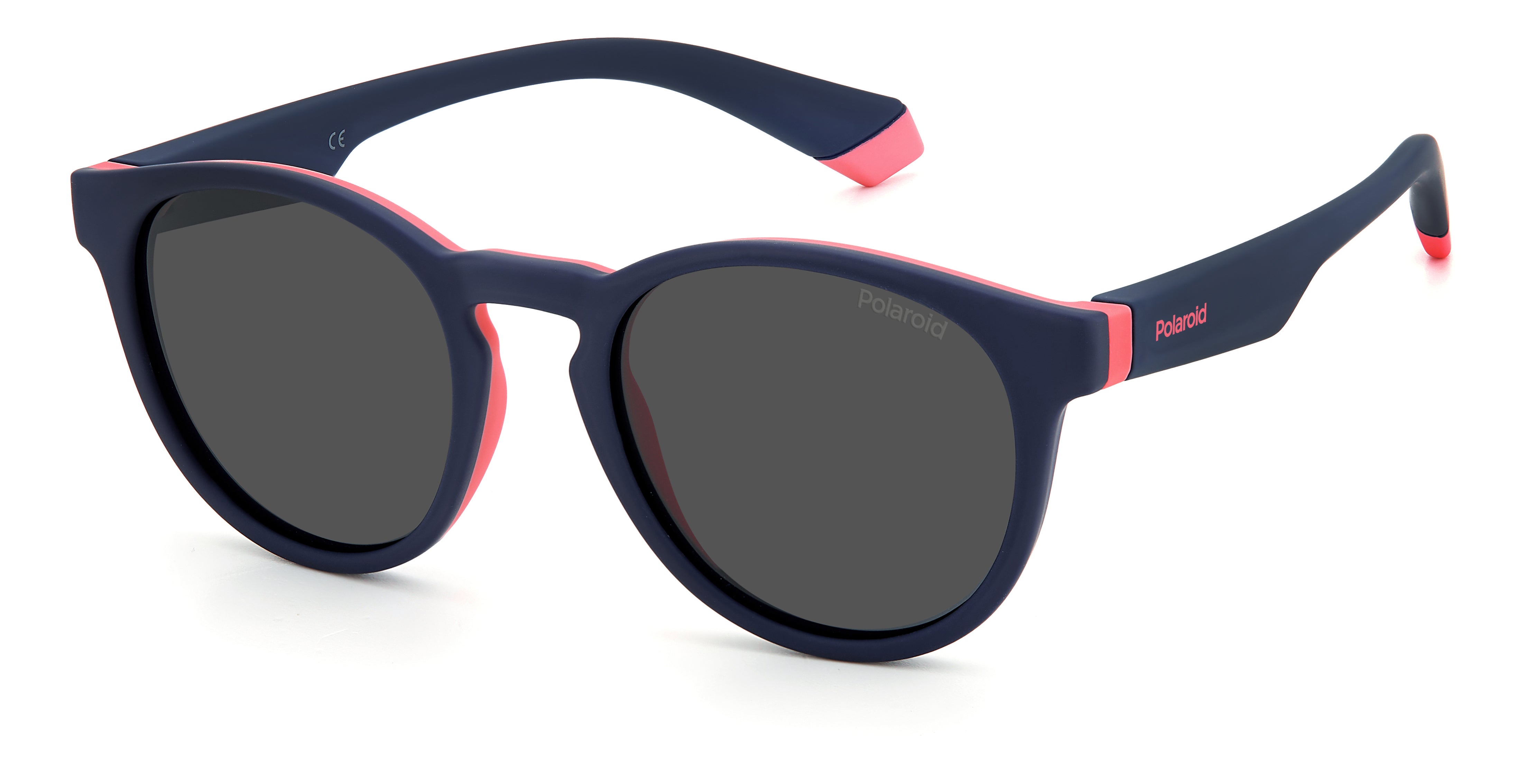 Polaroid Bambino Polaroid PLD 8048/S BR0/M9 Occhiali da sole bambino Plastica Blu/Rosa Grigio Rotonda