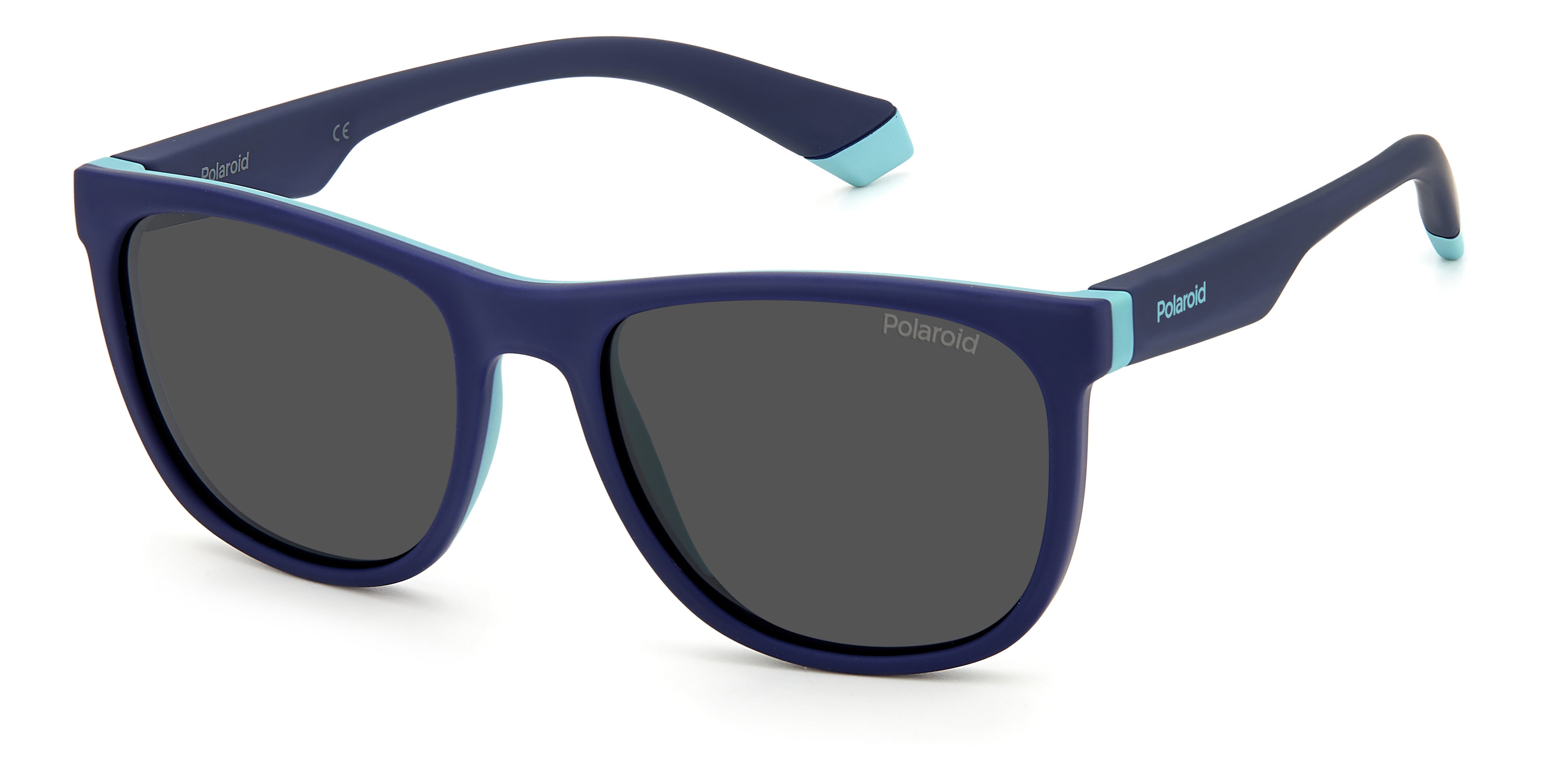 Polaroid Bambino Polaroid PLD 8049/S ZX9/M9 Occhiali da sole bambino Plastica Blu Grigio Squadrata