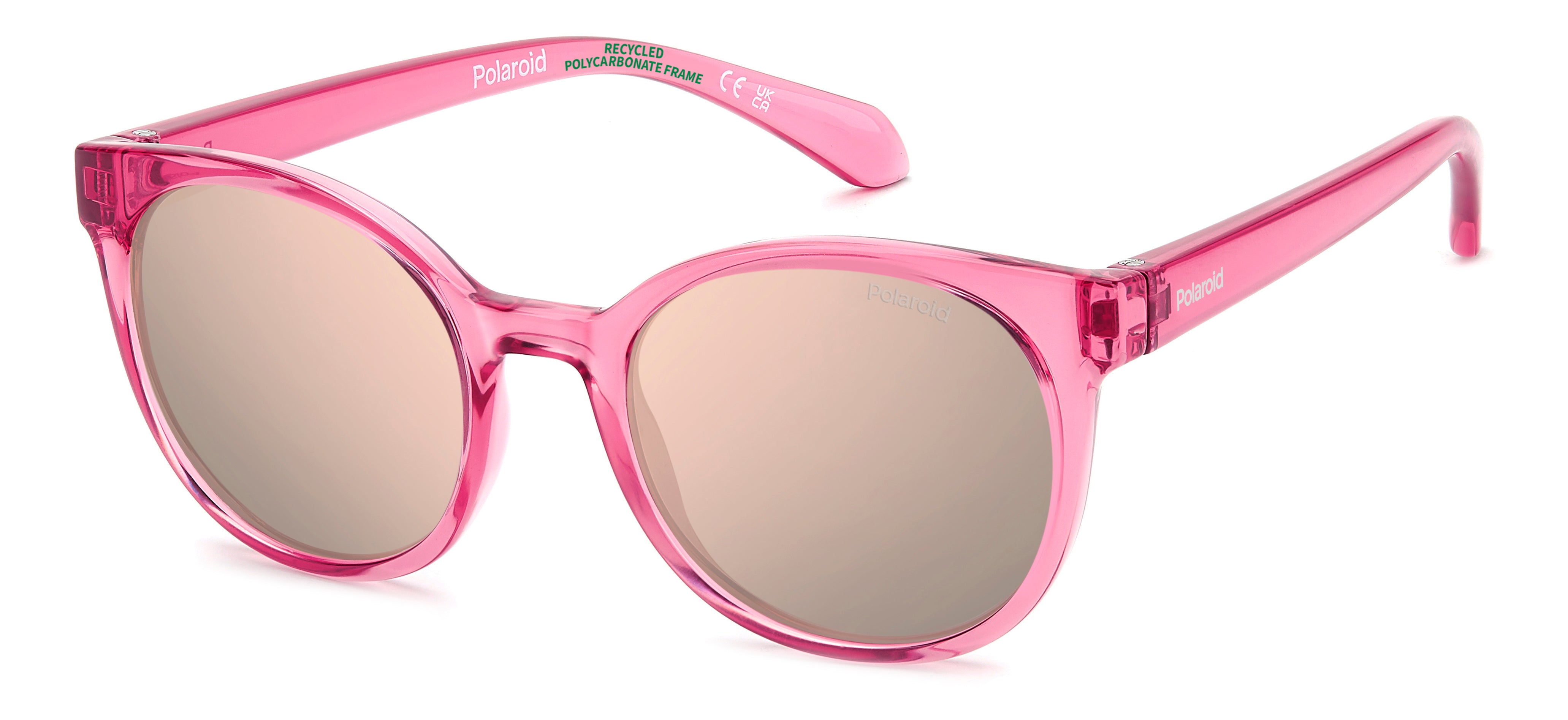 Polaroid Bambino Polaroid PLD 8076/S 35J/JQ Occhiali da sole bambino Policarbonato Rosa Rosa Farfalla Polarizzata Multistrato