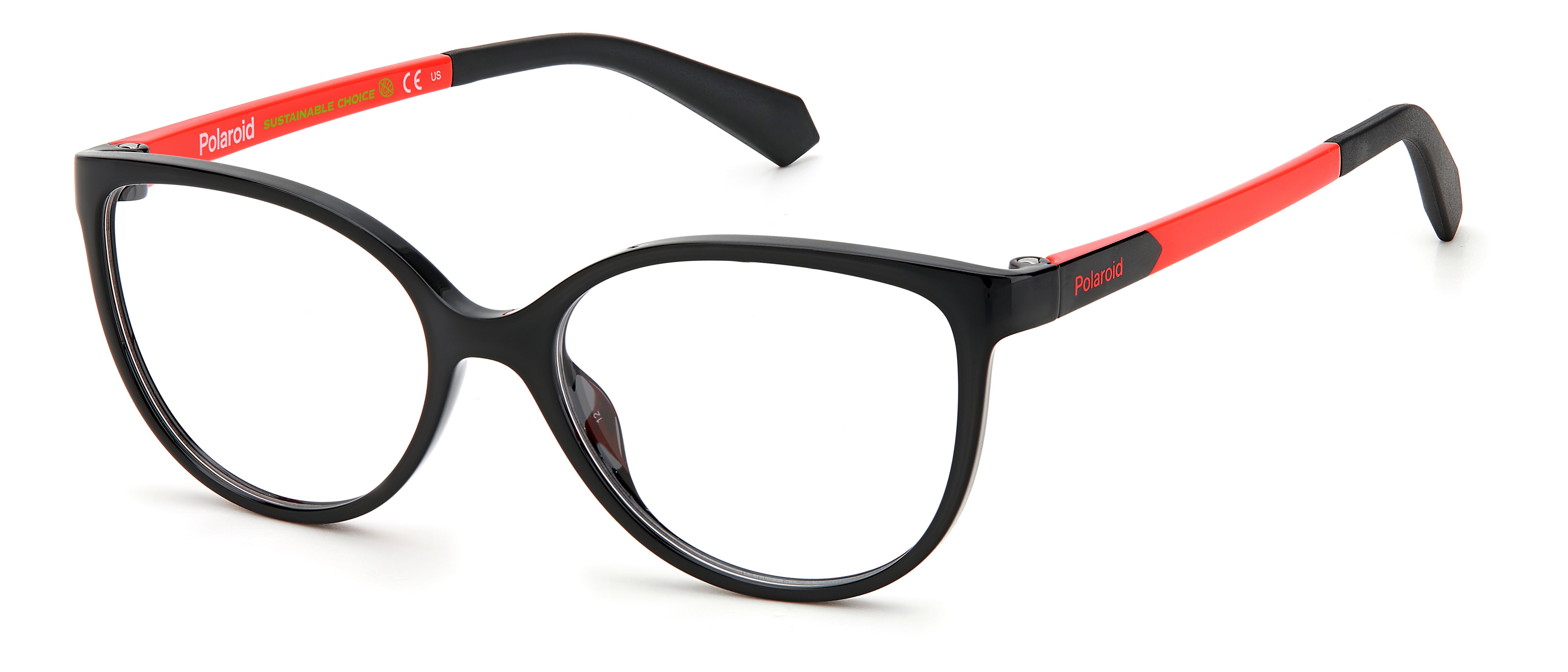 Polaroid Bambino Polaroid PLD D825 8LZ Montature da vista bambino Eco-poliammide Nero Cat Eye Polaroid Bambino Polaroid PLD D825 8LZ Montature da vista bambino Eco-poliammide Nero Cat Eye