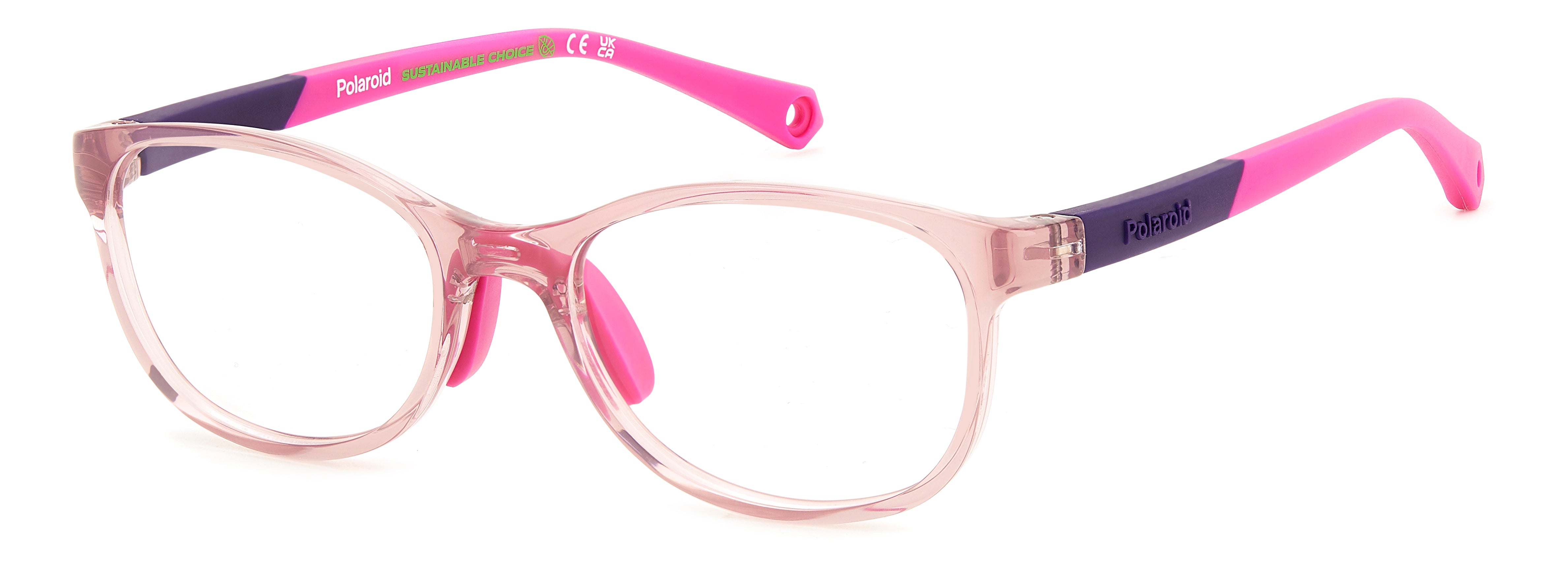 Polaroid Bambino Polaroid PLD D834 35J Montature da vista bambino Plastica Rosa Squadrata