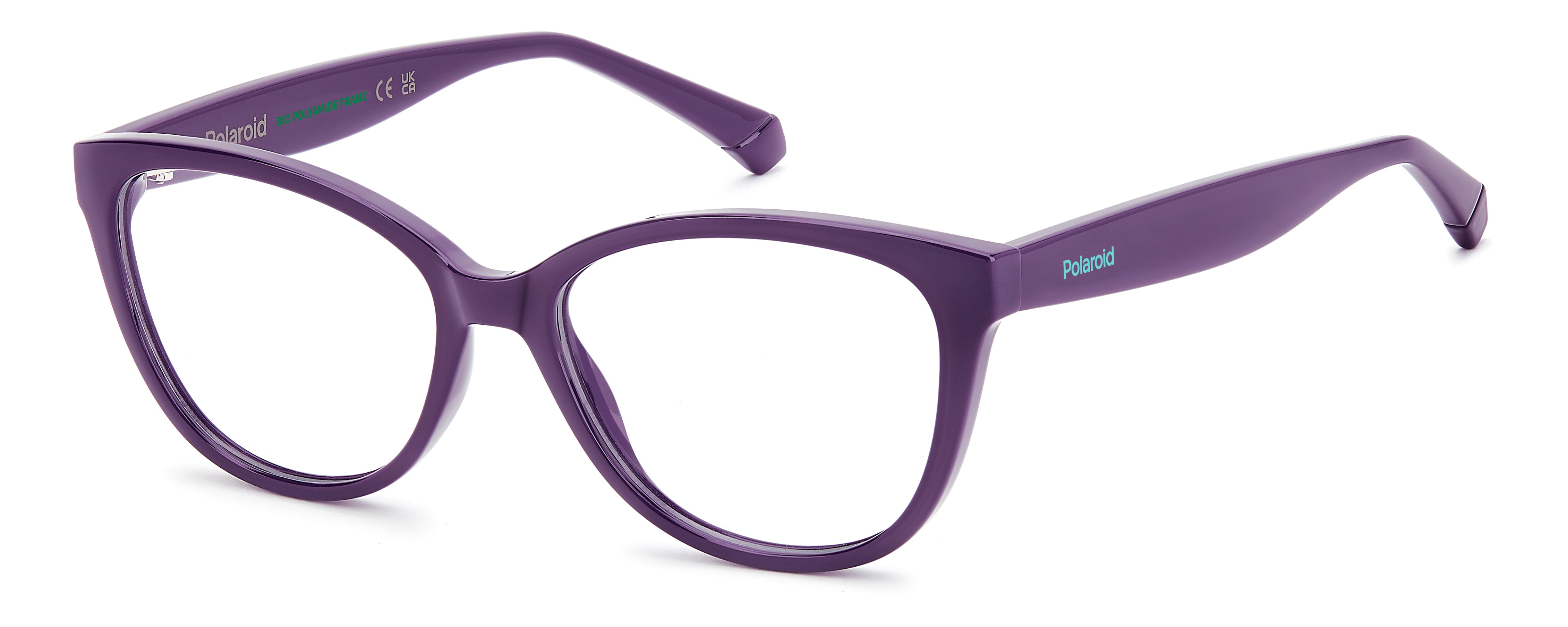 Polaroid Bambino Polaroid PLD D847 B3V Montature da vista bambino Eco-poliammide Viola Cat Eye Normale
