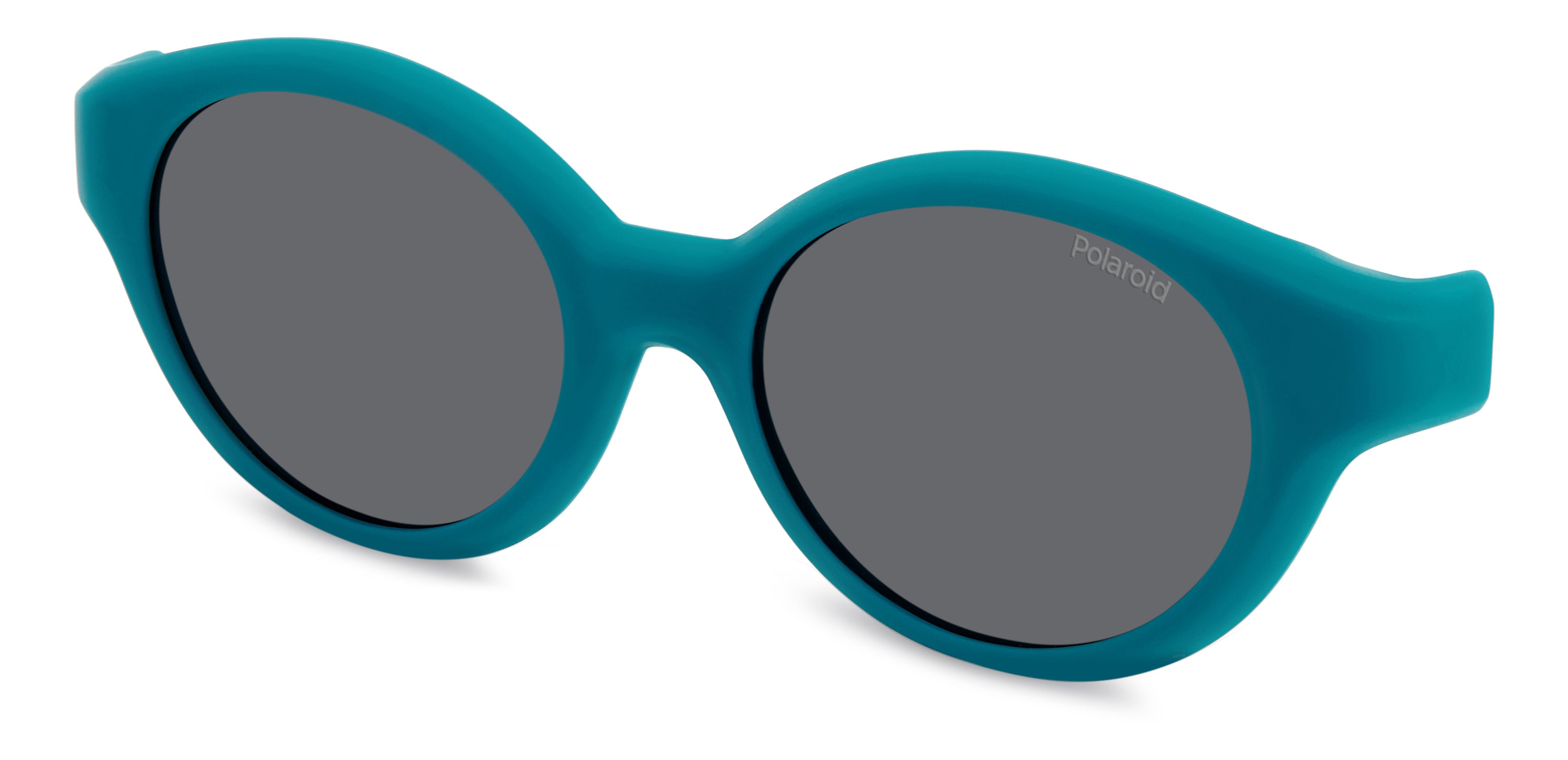 Polaroid Bambino Polaroid PLD K007 CL-ON DLD/M9 Occhiali da sole bambino Plastica Verde Grigio Rotonda Polarizzata