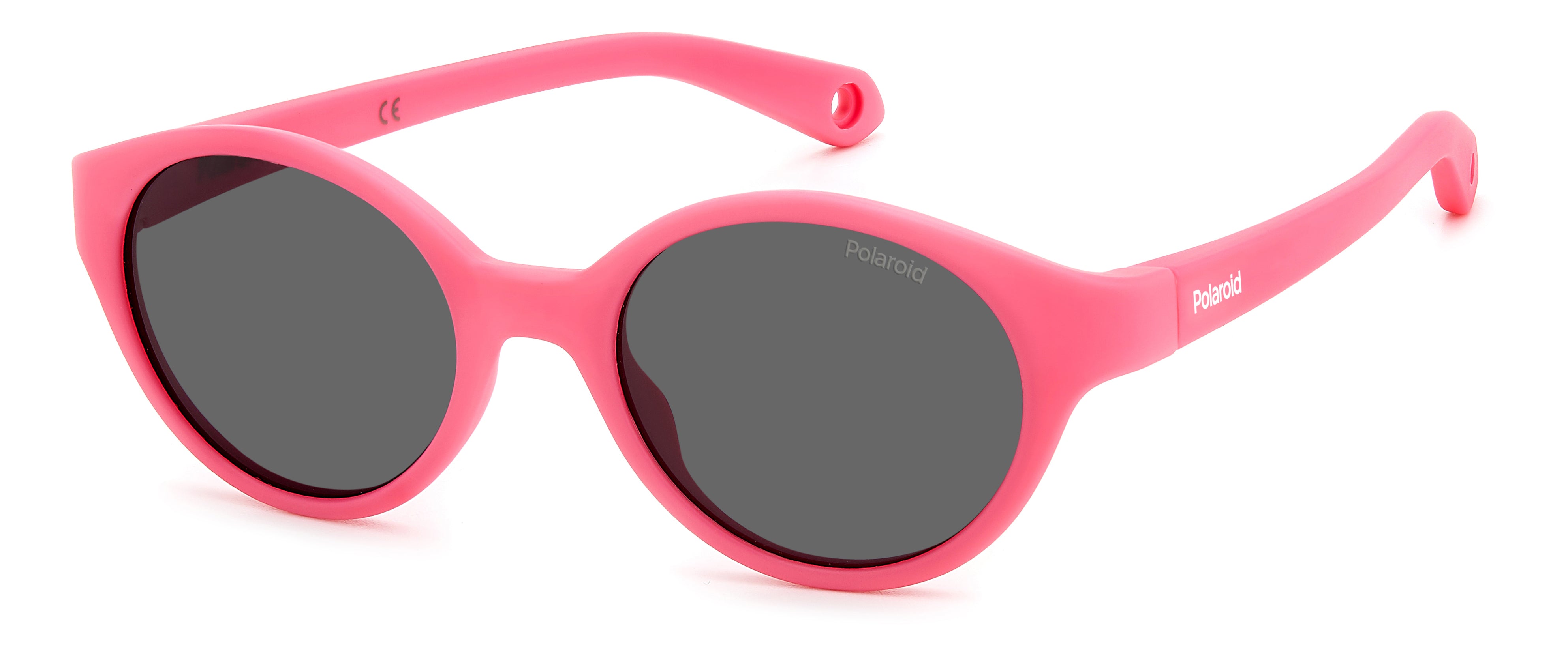 Polaroid Bambino Polaroid PLD K007/S MU1/M9 Occhiali da sole bambino Plastica Rosa Grigio Rotonda Polarizzata