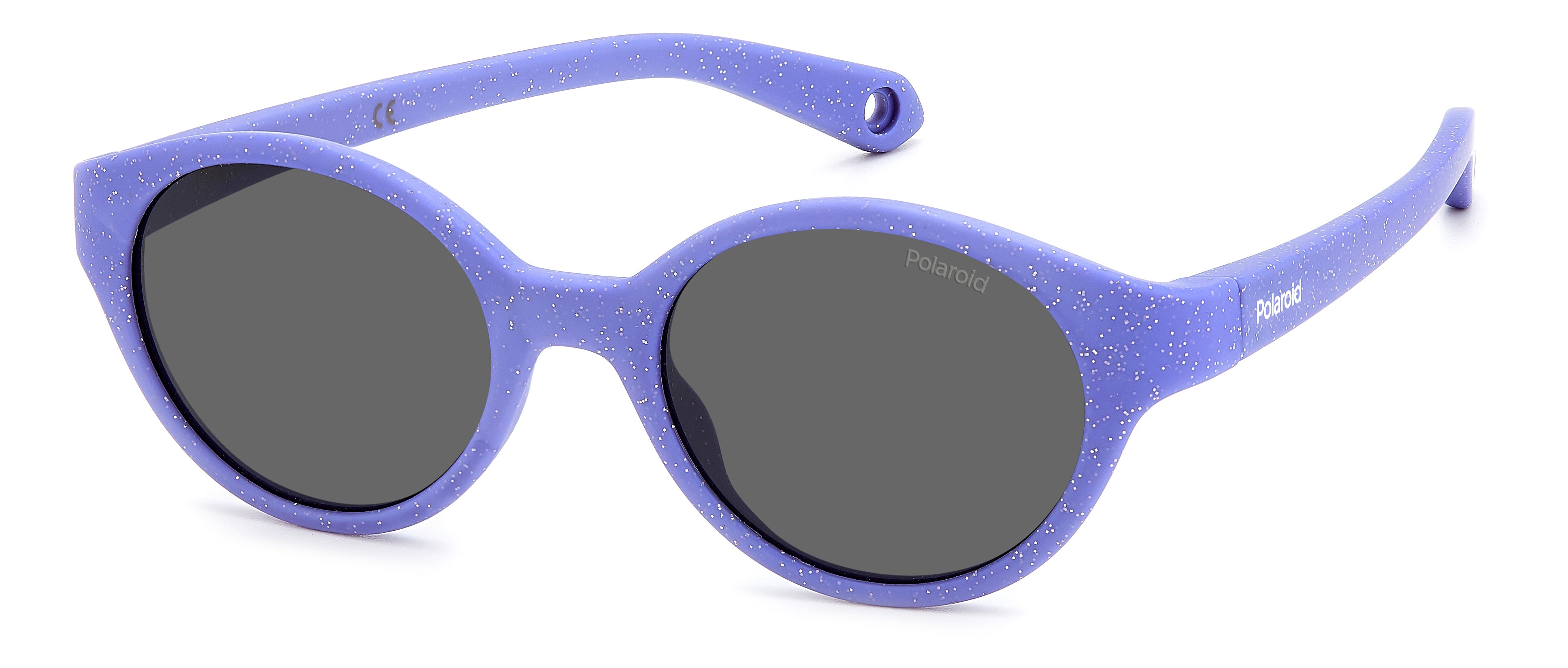 Polaroid Bambino Polaroid PLD K007/S MW2/M9 Occhiali da sole bambino Plastica Viola Grigio Rotonda Polarizzata