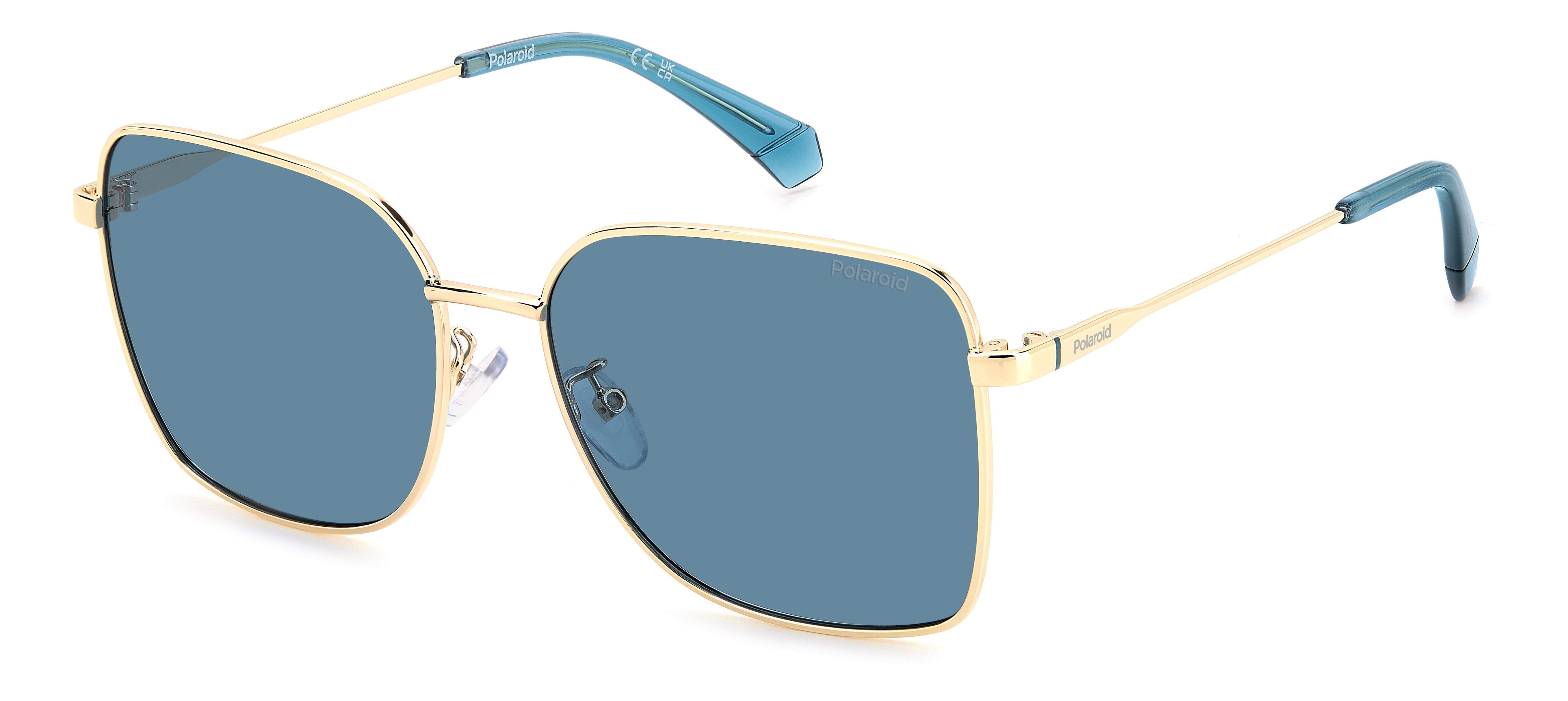 Polaroid Donna Polaroid PLD 4158/G/S/X OGA/C3 Occhiali da sole Metallo Oro Blu Squadrata Polarizzata Polaroid Donna Polaroid PLD 4158/G/S/X OGA/C3 Occhiali da sole Metallo Oro Blu Squadrata Polarizzata