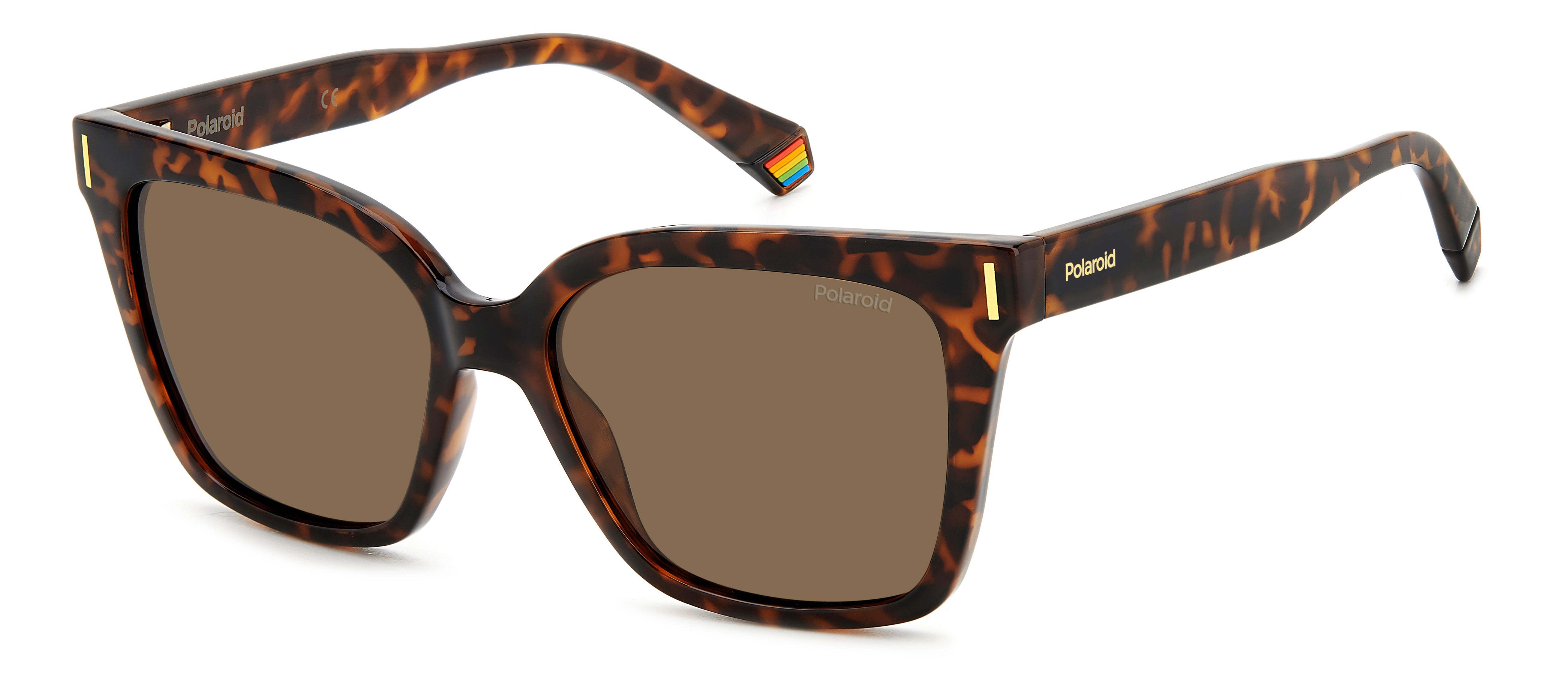 Polaroid Donna Polaroid PLD 6192/S 086/SP Occhiali da sole Plastica Havana Marrone Squadrata Polarizzata