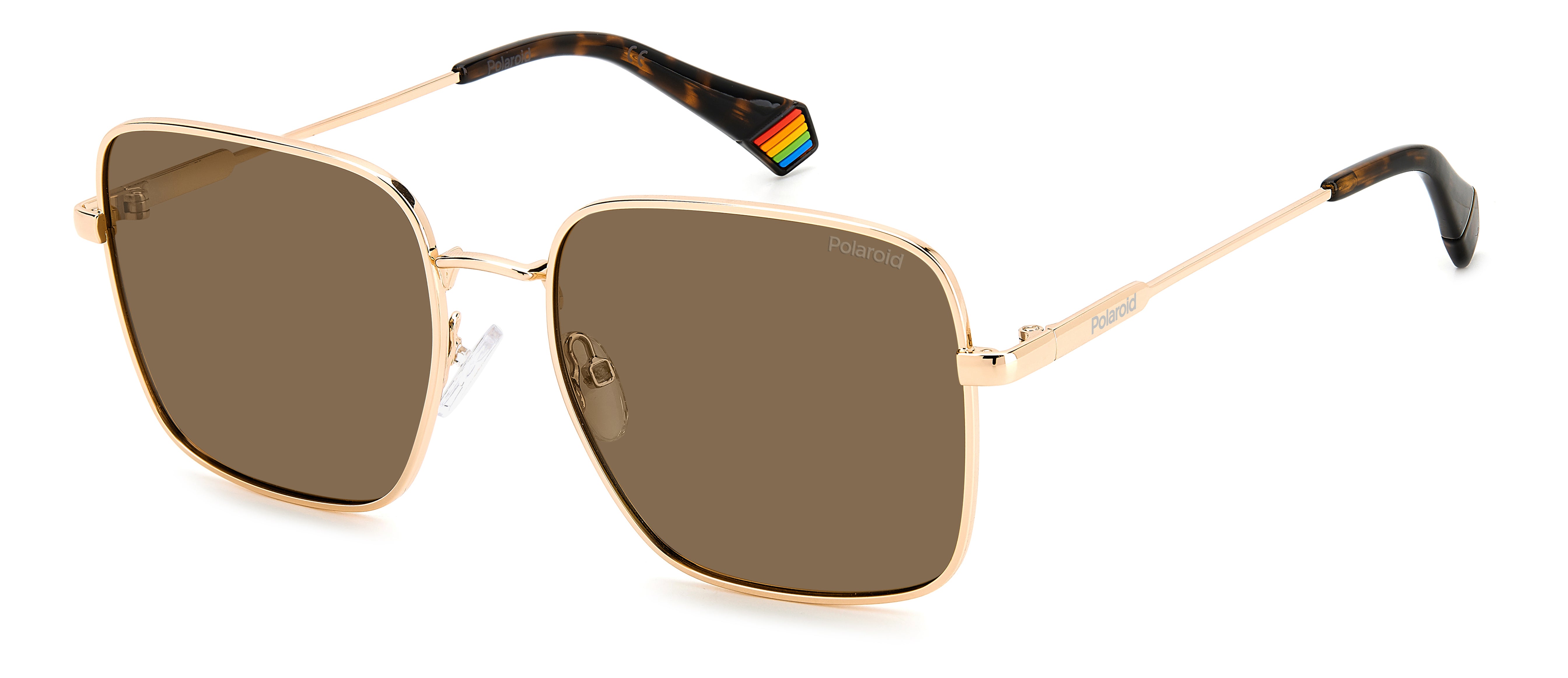Polaroid Donna Polaroid PLD 6194/S/XN DDB/SP Occhiali da sole Metallo Oro Marrone Squadrata Polarizzata